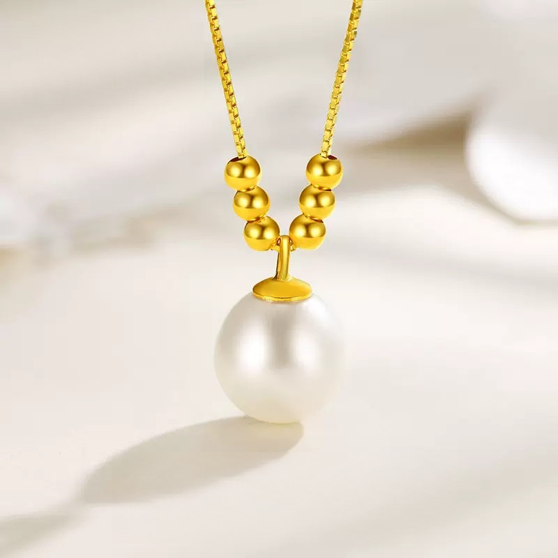 18K Gold Pearl Pendant