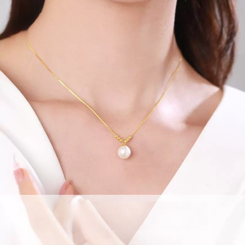 18K Gold Pearl Pendant