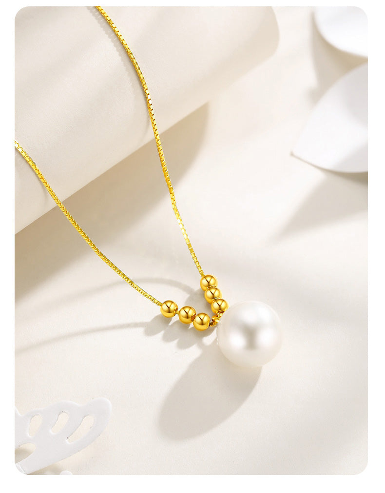 18K Gold Pearl Pendant