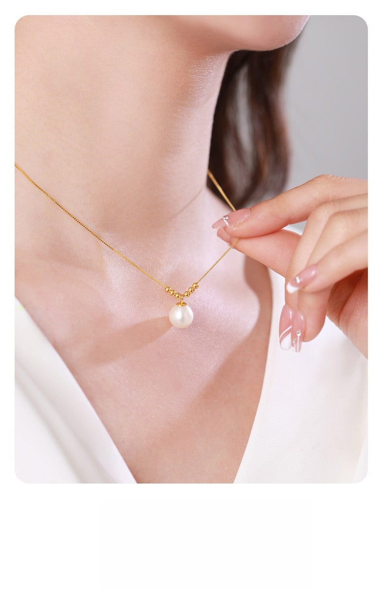 18K Gold Pearl Pendant