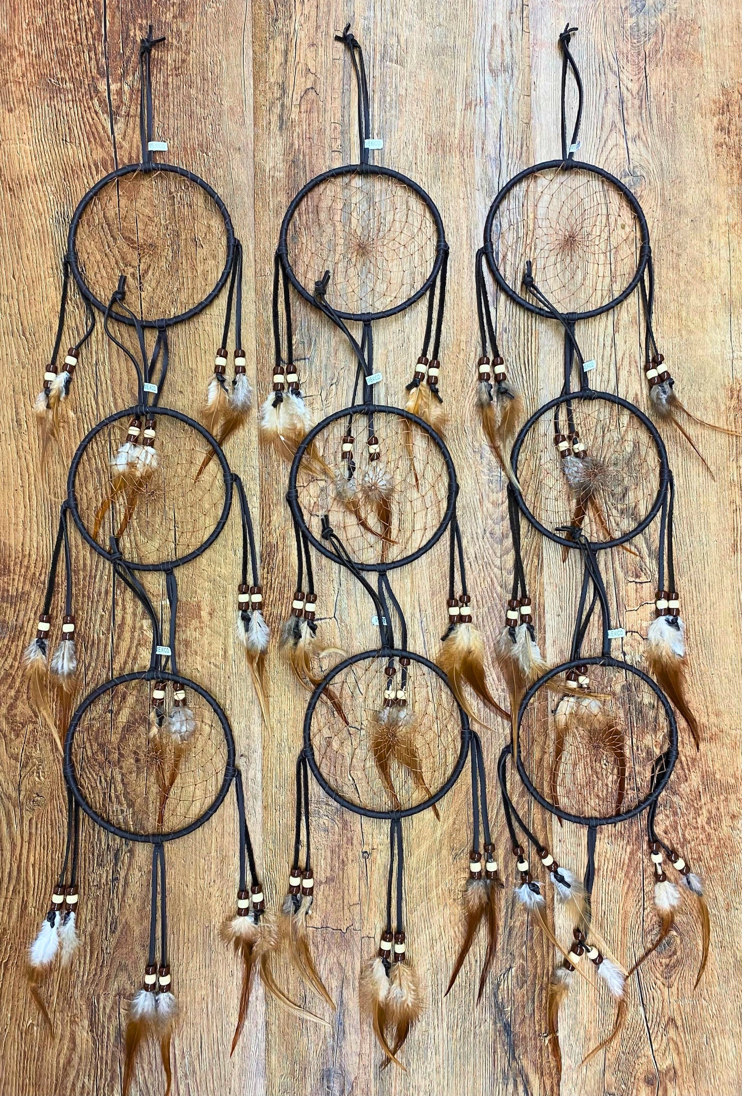 12 - All Leather Handmade  5" Dream Catchers! Only $5.35 ea.!