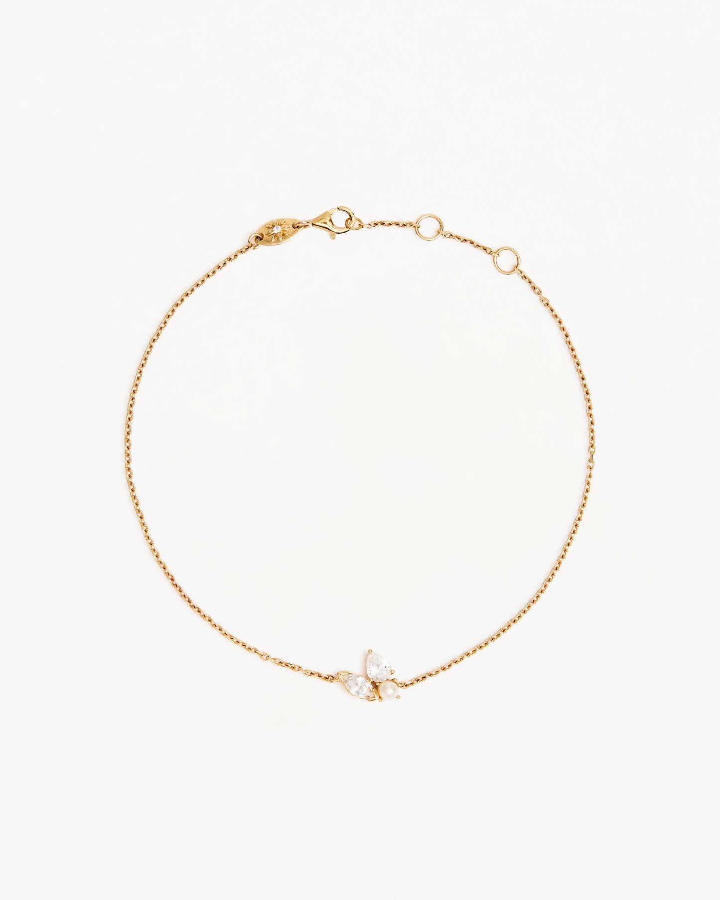 14k Solid Gold In Bloom Lab-Grown Diamond Bracelet