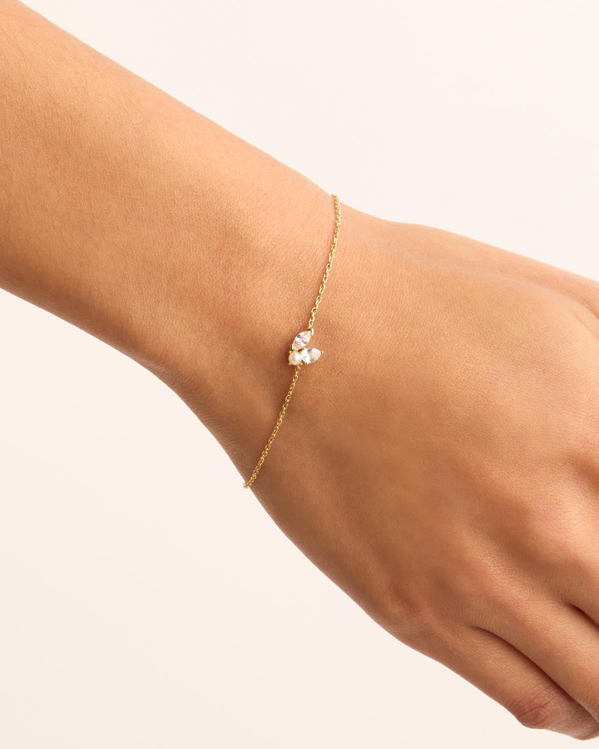 14k Solid Gold In Bloom Lab-Grown Diamond Bracelet